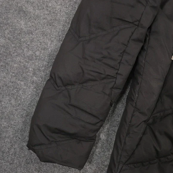 Patagonia Down With It Parka Jacket Womens L Black 600 Goose Down Puffer Outdoor